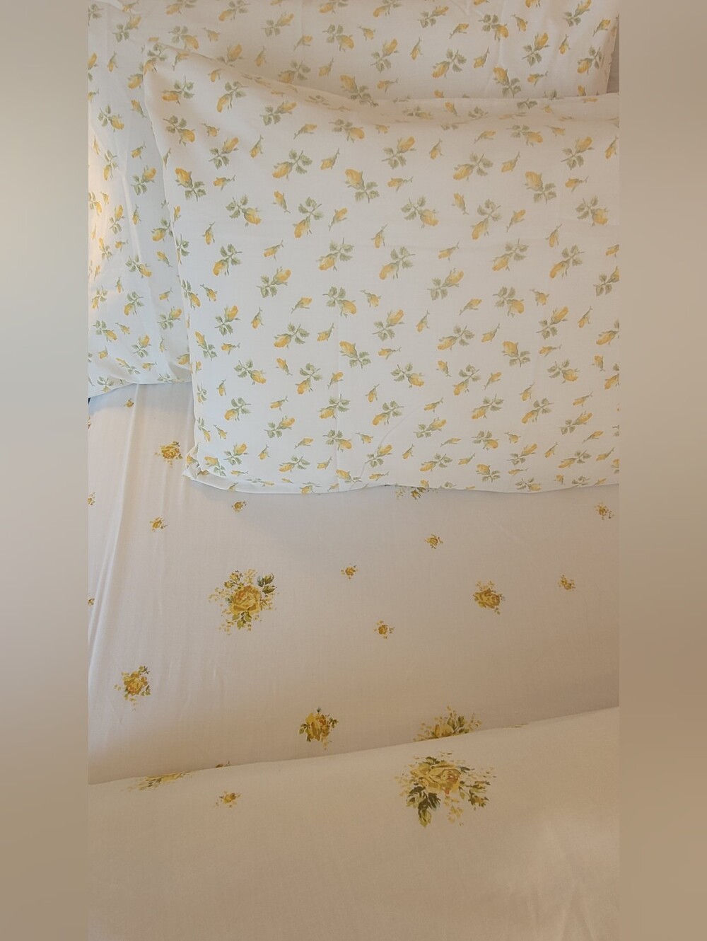 Vintage Double Sz 4pc Sheet Set